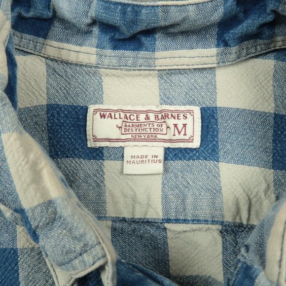 Wallace & Barnes Jumbo Plaid Thick Cotton Shirt M - Picture 4 of 4